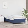 vidaXL Cadre de lit sans matelas bleu 90x190 cm tissu