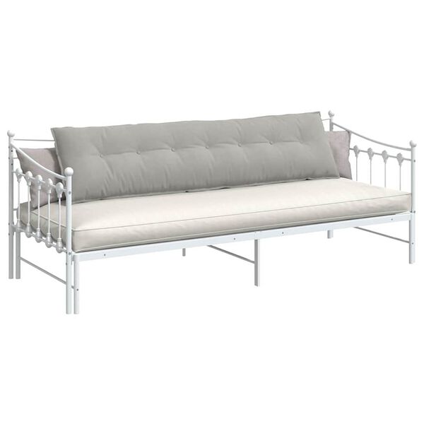 vidaXL Coussin de Dos Gris clair 200 x 50 cm Tissu en microfibre