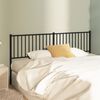 vidaXL T&ecirc;te de lit de remplacement m&eacute;tal noir 180 cm