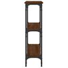 vidaXL Table console ch&ecirc;ne marron 75x22,5x75 cm bois d'ing&eacute;nierie