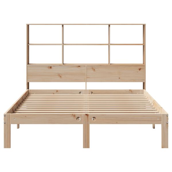 vidaXL Lit biblioth&egrave;que sans matelas 160x200 cm bois massif de pin