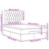 vidaXL Cadre de lit ottoman avec matelas gris clair 120x190 cm velours