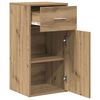 vidaXL Buffet avec tiroir Ch&ecirc;ne artisanal 38 x 34 x 75 cm