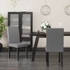 vidaXL Chaises &agrave; manger lot de 2 gris PVC