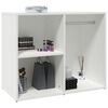 vidaXL Armoire de dressing Blanc 80x40x65 cm Bois d'ing&eacute;nierie