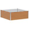 vidaXL Jardini&egrave;re sur&eacute;lev&eacute;e Marron Clair 98 x 100 x 36 cm