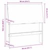 vidaXL T&ecirc;te de lit capitonn&eacute;e Taupe 90 cm Pin massif
