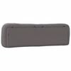 vidaXL Coussin de t&ecirc;te de lit Hvar gris 180 cm similicuir