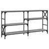 vidaXL Table console sonoma gris 150x29x76,5 cm bois d'ing&eacute;nierie