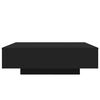 vidaXL Table basse noir 100x100x31 cm bois d'ing&eacute;nierie