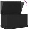 vidaXL Bo&icirc;te de Rangement Ch&ecirc;ne noir 70 x 40 x 28 cm Bois d'ing&eacute;nierie