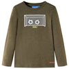 vidaXL T-shirt enfants manches longues kaki m&eacute;lang&eacute; 116