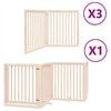 vidaXL Barri&egrave;re pour chien porte pliable 10 panneaux bois de peuplier