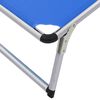 vidaXL Chaises longues pliables et toit lot de 2 Aluminium textil&egrave;ne