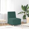 vidaXL Unit&eacute; de Sofa Modulaire Sans Accoudoirs 2 pcs Vert fonc&eacute;