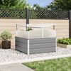 vidaXL Jardini&egrave;re Gris clair 100 x 100 x 77 cm Acier galvanis&eacute;