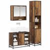 vidaXL Ensemble de mobilier de salle de bain 3 pcs Bois Ancien