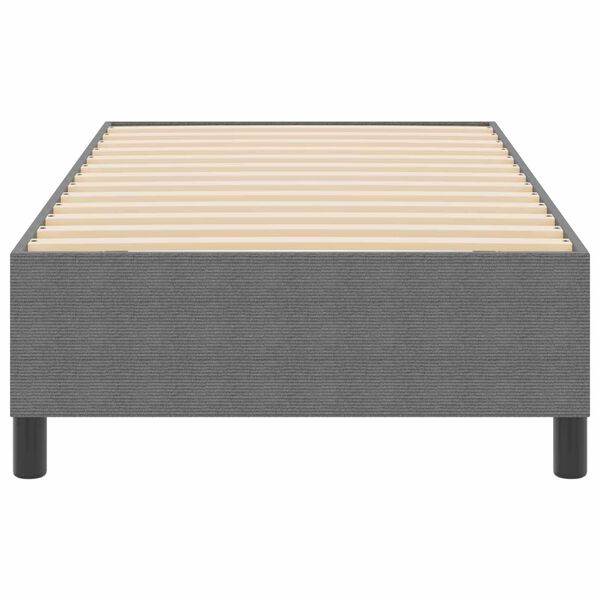 vidaXL Cadre de lit plateforme Gris clair 90 x 200 cm tissu