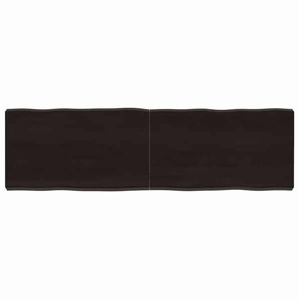 vidaXL Dessus de table bois massif trait&eacute; bordure assortie