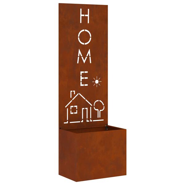 vidaXL &Eacute;cran de confidentialit&eacute; de jardin Fretwork Rouill&eacute; 50 x 140 cm