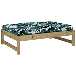 vidaXL Repose-pied de jardin 120x80 cm bois de pin impr&eacute;gn&eacute;