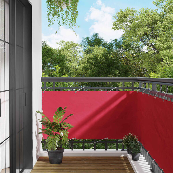 vidaXL &Eacute;cran de balcon Bordeaux 75 x 300 cm Tissu Oxford
