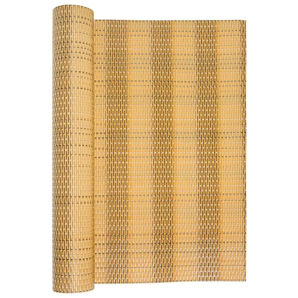 vidaXL Paravent de balcon marron clair 300x100 cm r&eacute;sine tress&eacute;e