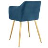 vidaXL Chaises &agrave; manger lot de 2 Bleu Velours