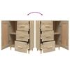vidaXL Buffet Ch&ecirc;ne sonoma 69,5x34x90 cm Bois d'ing&eacute;nierie