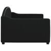 vidaXL Lit de repos sans matelas noir 90x200 cm tissu