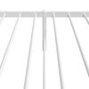 vidaXL Cadre de lit m&eacute;tal sans matelas et t&ecirc;te de lit blanc 100x190 cm