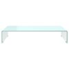 vidaXL Meuble TV/Support pour moniteur 70x30x13 cm verre vert