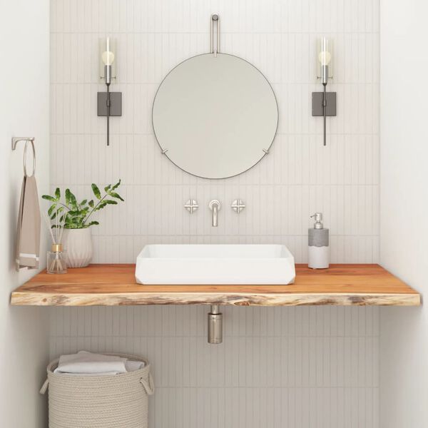 vidaXL Comptoir de salle de bain 140x60x3,8 cm rectangulaire acacia