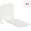 vidaXL &Eacute;tag&egrave;re Flottante Invisible 4 pc Blanc 6 x 11 x 6,5 cm