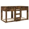 vidaXL Lit Superpos&eacute; pour Enfants Ch&ecirc;ne fum&eacute; 90 x 190 cm