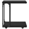 vidaXL Table d'appoint Ch&ecirc;ne noir 50 x 35 x 55,5 cm Bois d'ing&eacute;nierie