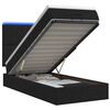 vidaXL Lit coffre avec matelas et LED Noir 100 x 200 cm Tissu