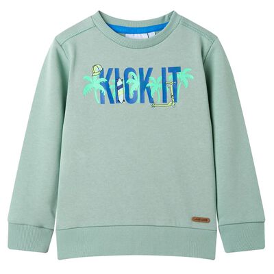 Sweatshirt pour enfants kaki clair 92