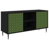 vidaXL Meuble TV GELEEN 102 x 33 x 51 cm Ch&ecirc;ne noir Bois d'ing&eacute;nierie