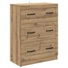 vidaXL Armoire &agrave; tiroirs Ch&ecirc;ne artisanal 66 x 34,5 x 87 cm