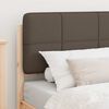 vidaXL Cadre de lit avec t&ecirc;te de lit rembourr&eacute;e Taupe 75 x 190 cm