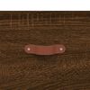 vidaXL Buffet Ch&ecirc;ne marron 34,5x34x90 cm Bois d'ing&eacute;nierie