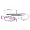 vidaXL Cadre de lit sans matelas 140x200 cm bois massif de pin