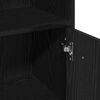 vidaXL Ensemble de mobilier de salle de bain avec stockage 3 pcs Noir