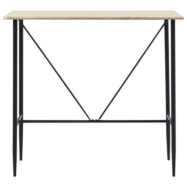 vidaXL Ensemble de bar 5 pcs Plastique Noir