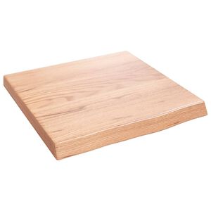 vidaXL Comptoir de salle de bain marron 40x40x(2-4) cm bois trait&eacute;