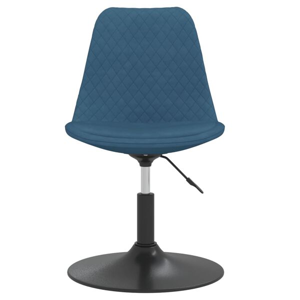 vidaXL Chaises pivotantes &agrave; manger lot de 6 Bleu Velours
