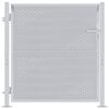 vidaXL Porte de Jardin Argenté 96 x 100 cm Acier inoxydable