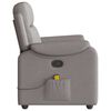 vidaXL Fauteuil de massage inclinable Taupe Tissu