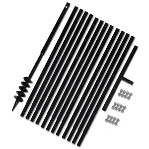 Bêche et tarière manuelle 80 mm Avec Rallonge mèche tarière 13 m